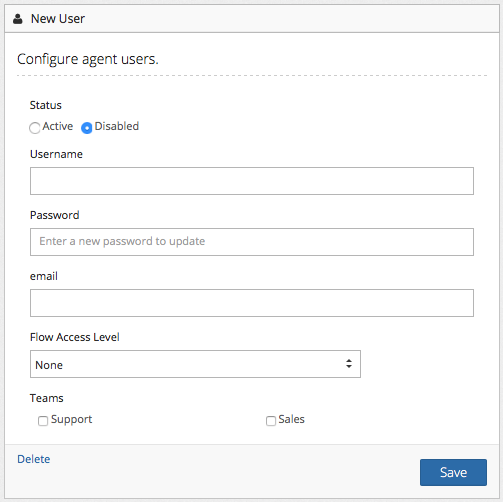 New User Creation Form