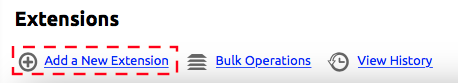Add a New Extension